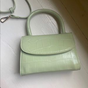 Blogger fav mini green leather bag